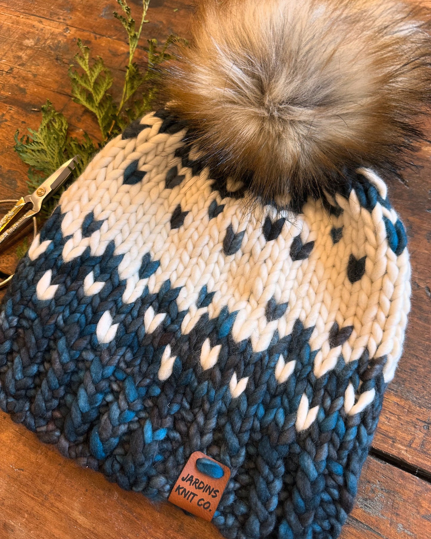 Sea Blue Merino Toque