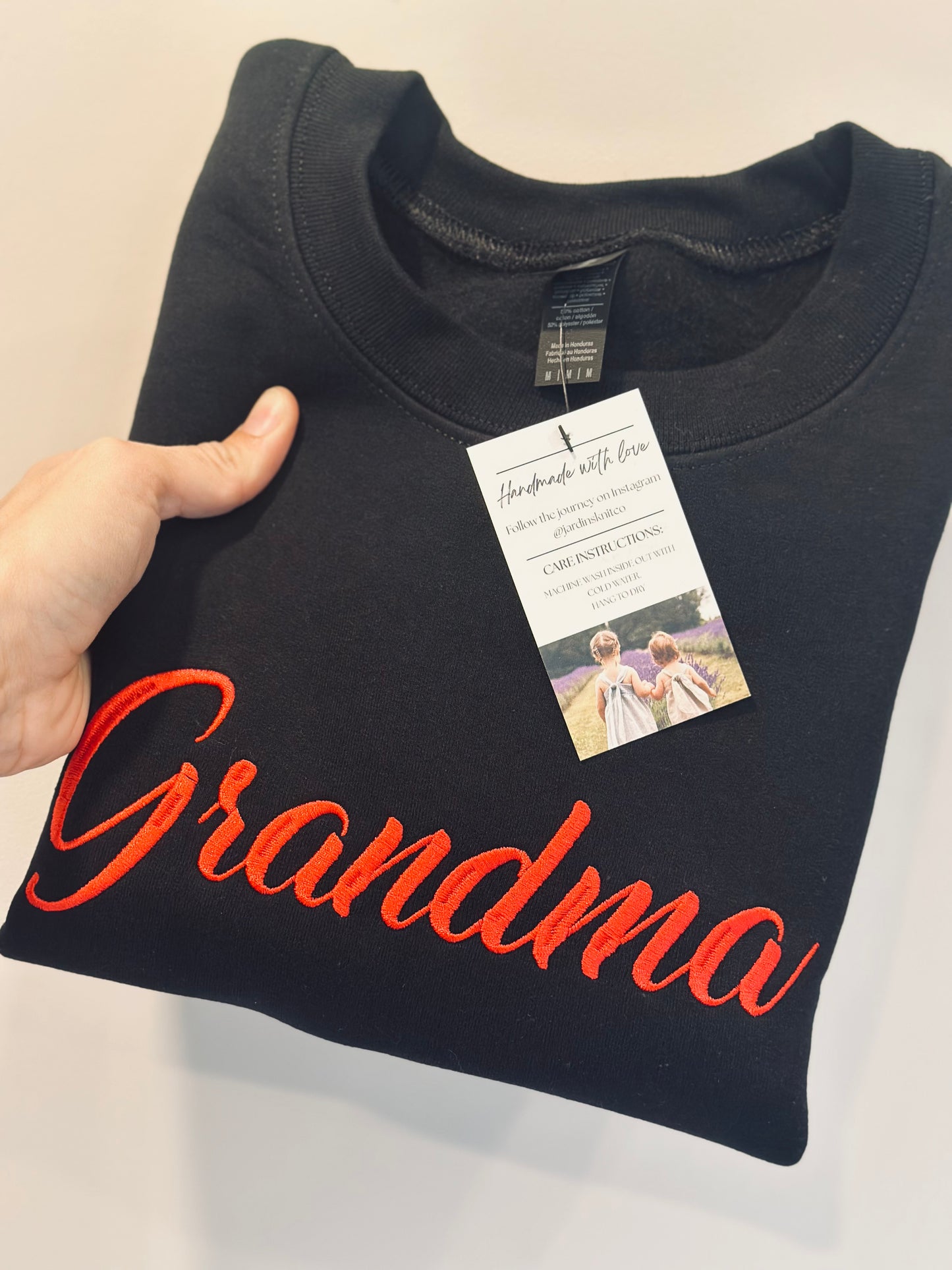 Cursive Style Sweater