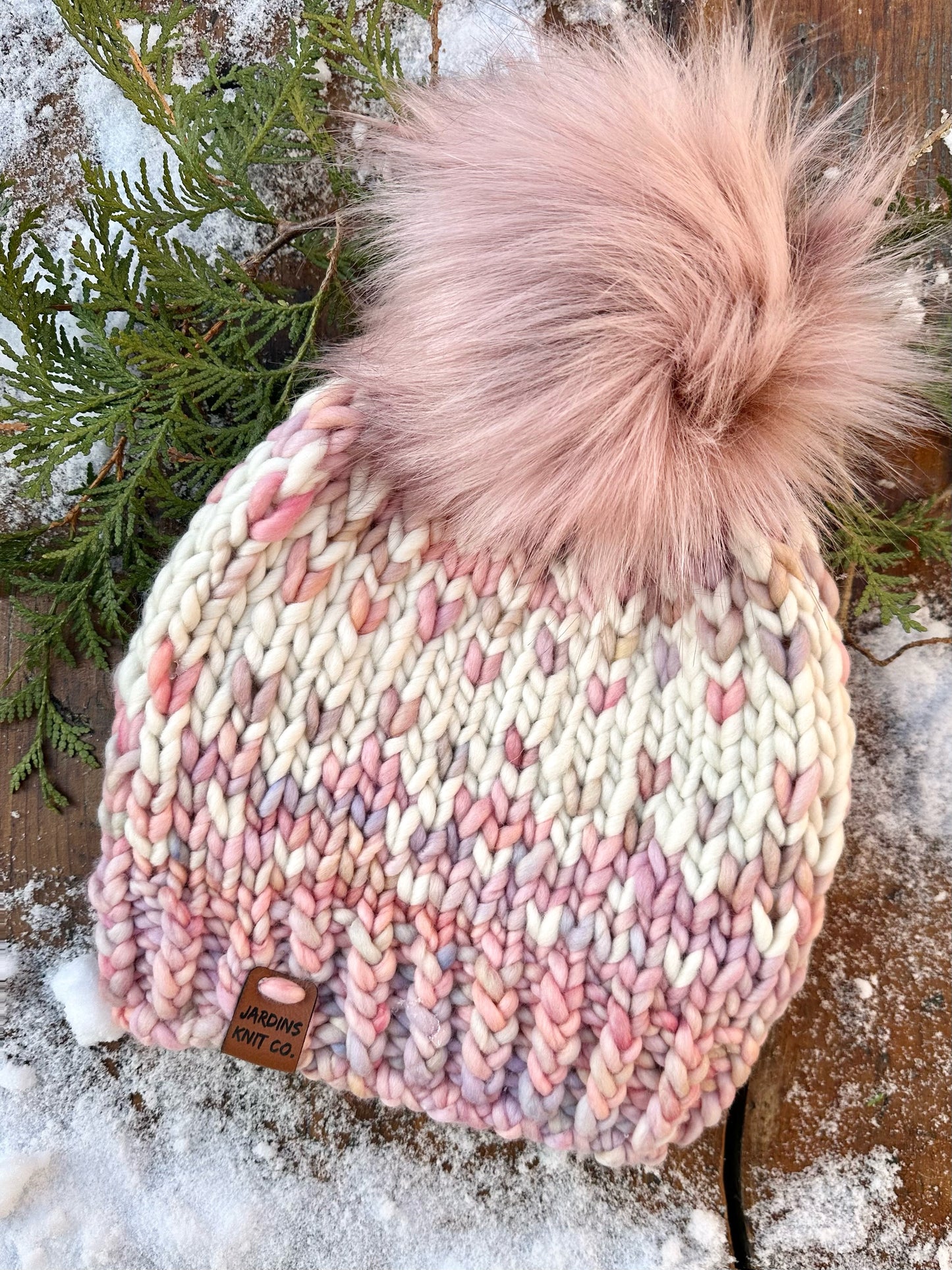 Cotton Candy Merino Tuque