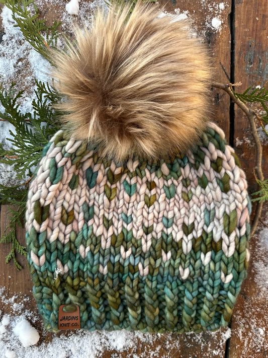 Sea Green Merino Tuque