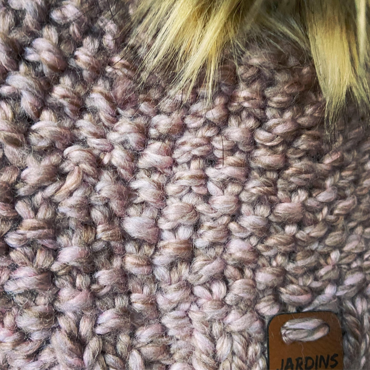 Fall/Winter Collection Lavender-Brown Toque with PomPom